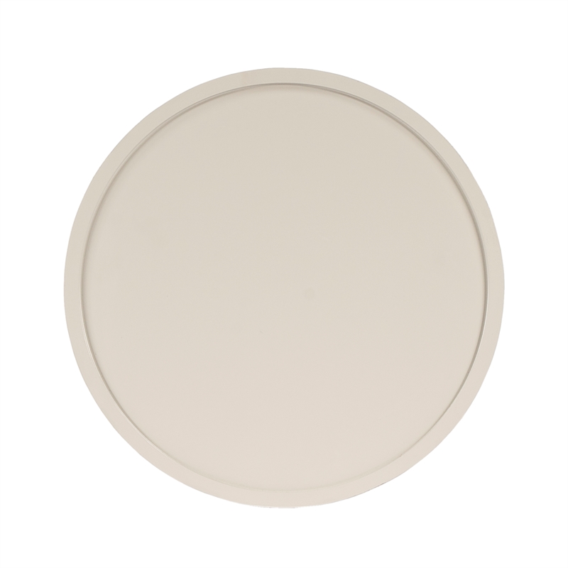 Home Square Industrial Chic Pedestal Table in Gray & Beige Iron - Set of 2