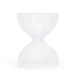 Home Square Modern Metal End Table in White Finish - Set of 2