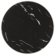 Home Square Transitional Marble Accent Table in Black and Gold - Set of 2