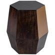 Home Square Wood Accent Table in Antique Gold Finish - Set of 2