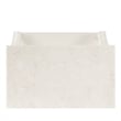 Home Square Transitional Marble Nightstand in White - Set of 2