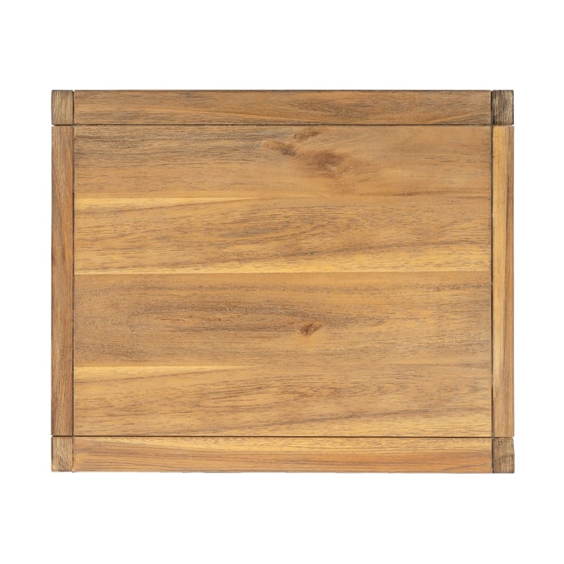 Home Square Transitional Wood Nightstand in Natural Finish - Set of 2