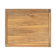 Home Square Transitional Wood Nightstand in Natural Finish - Set of 2