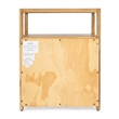 Home Square Transitional Wood Nightstand in Natural Finish - Set of 2