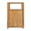 Home Square Transitional Wood Nightstand in Natural Finish - Set of 2