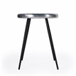 Home Square Metal Aviator Accent Table in Silver Finish - Set of 2