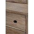 Home Square 3-Piece Set with 2 Nightstands & 6 Drawer Dresser in Natural Gray