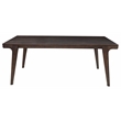 Home Square 7-Piece Set with Dining Table and 6 Dining Chairs in Chocolate Brown