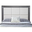 Home Square 3-Piece Set with Queen Platform Bed & 2 Nightstands in Dark Gray