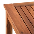 Home Square Wood Patio Simple Side Table in Brown - Set of 2