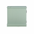 Home Square Butler Wood Accent Table with USB in Aqua Blue - Set of 2