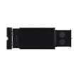Home Square Butler Wood Accent Table with USB in Black - Set of 2