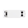 Home Square Wood Accent Table with USB in White Finish - Set of 2