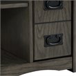 Home Square Large Top Surface Wood Side Table in Gray - Set of 2