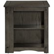 Home Square Large Top Surface Wood Side Table in Gray - Set of 2