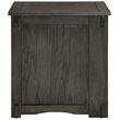 Home Square Large Top Surface Wood Side Table in Gray - Set of 2