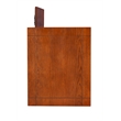 Home Square Mission Oak Wood Cabinet Table in Brown - Set of 2