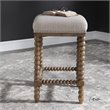Home Square Wooden Counter Stool in Light Walnut Finish - Set of 2