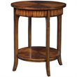 Home Square Solid Wood End Table in Old Barn Finish - Set of 2