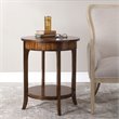 Home Square Solid Wood End Table in Old Barn Finish - Set of 2