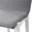 Home Square Rubber Wood Counter Stool in Aged White - Set of 3