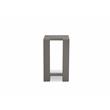 Home Square Modern Metal End Table with Aluminium Frame in Gray - Set of 2