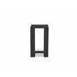 Home Square Modern Metal and Aluminium End Table in Black - Set of 2