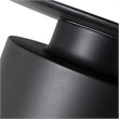 Home Square Modern Aluminum End Table Powder Coated in Matte Black - Set of 2
