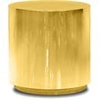 Home Square Modern Stainless Steel End Table in Polished Gold Finish - Set of 2