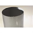 Home Square Modern Stainless Steel End Table in Polished Black Finish - Set of 2