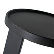 Home Square Modern Aluminum End Table in Matte Black - Set of 2