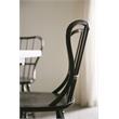 Home Square Dining Room Back Counter Stool in Black - Set of 2