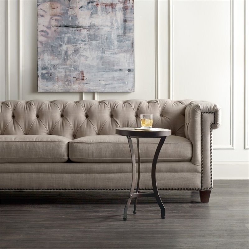 Home Square Armand Martini Table in Light Wood Finish - Set of 2