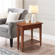 Home Square 2 Piece Favorite Recliner Wedge End Table Set in Medium Oak