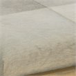 Home Square Traditional Metal & Leather Hide Stool in Nickel & White - Set of 2