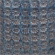 Home Square Wildflower Coastal Ceramic Side Table in Dark Blue - Set of 2