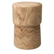 Home Square Traditional Solid Wood Side Table in Natural - Set of 2