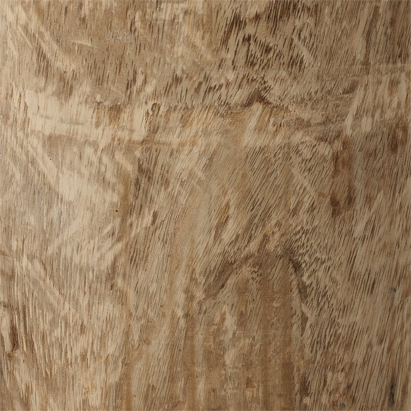 Home Square Traditional Solid Wood Side Table in Natural Finish - Set of 2