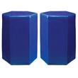Home Square Large Coastal Ceramic Side Table in Cobalt Blue - Set of 2