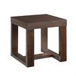 Home Square Traditional Square End Table in Cherry Finish - Set of 2