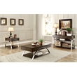 Home Square Metal Lift Top End Table in Espresso Finish - Set of 2