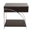 Home Square Metal Lift Top End Table in Espresso Finish - Set of 2