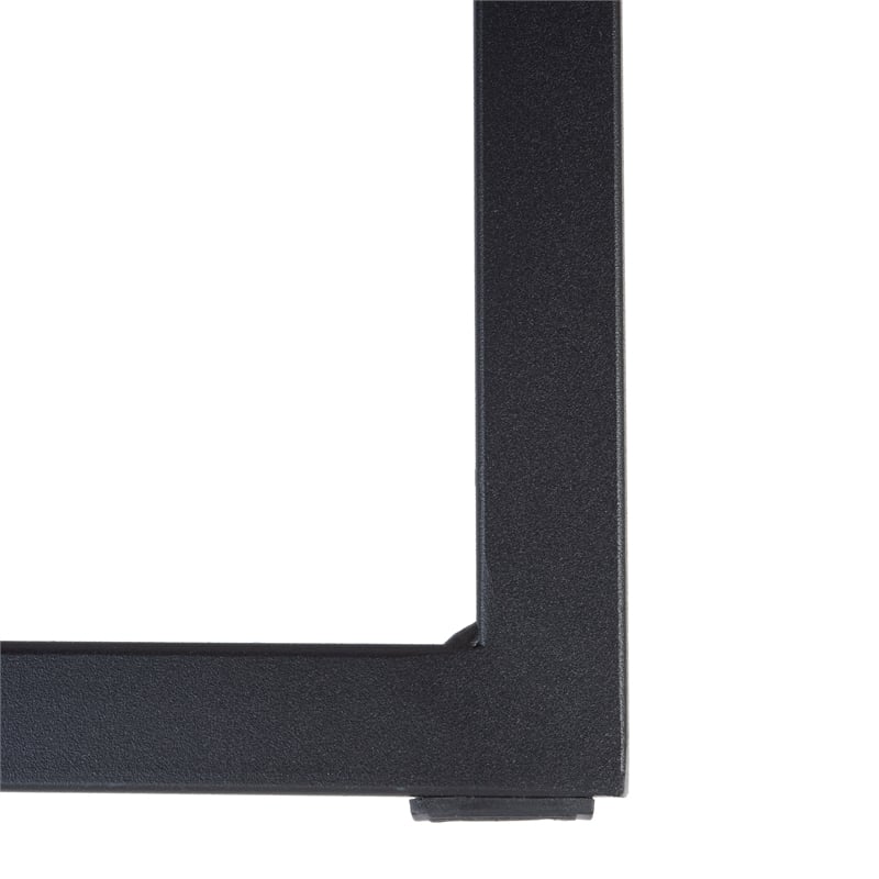 Home Square Quilted Stitched Leather Bar Stools in Peacock Blue - Set of 2