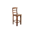 Home Square Sheesham Solid Wood Bar Stool in Brown Finish - Set of 2