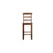 Home Square Sheesham Solid Wood Bar Stool in Brown Finish - Set of 2