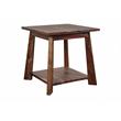 Home Square Solid Sheesham Wood Harvest End Table in Honey - Set of 2