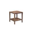 Home Square Sheesham Wood End Table in Natural Finish - Set of 2