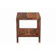 Home Square Sheesham Wood End Table in Natural Finish - Set of 2