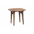 Home Square Solid Sheesham Wood End Table in Natural Finish - Set of 2