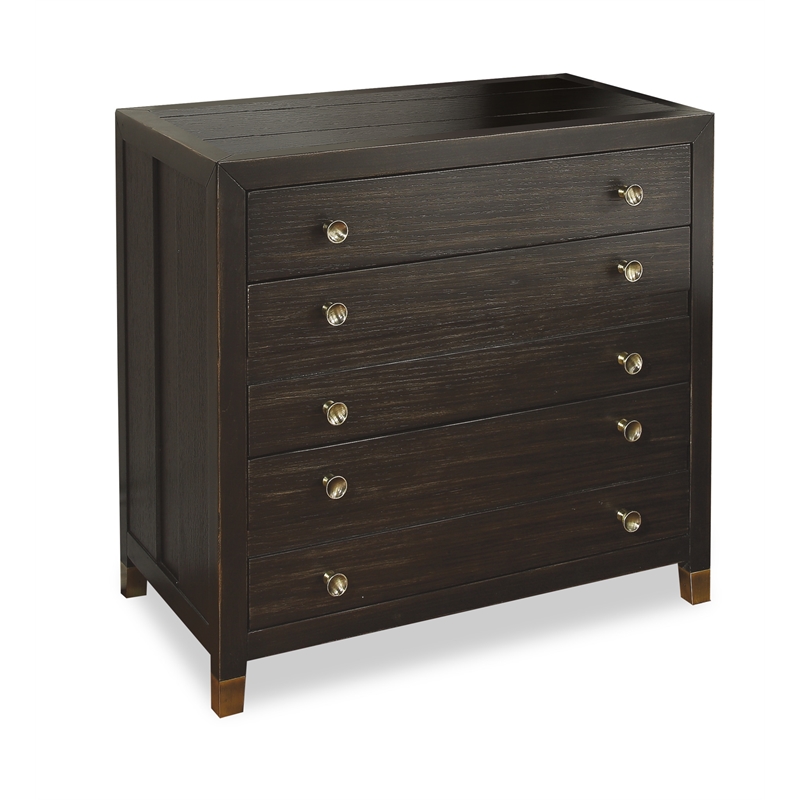 Home Square 2-Piece Set with Queen Framed Bed and Nightstand in Dark Brown